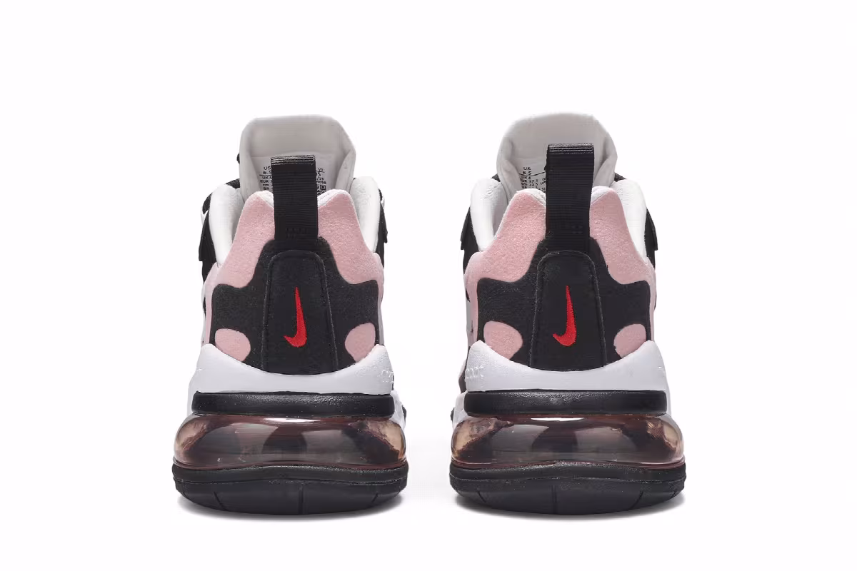 Nike Women's Air Max 270 React Coral Black, view 7