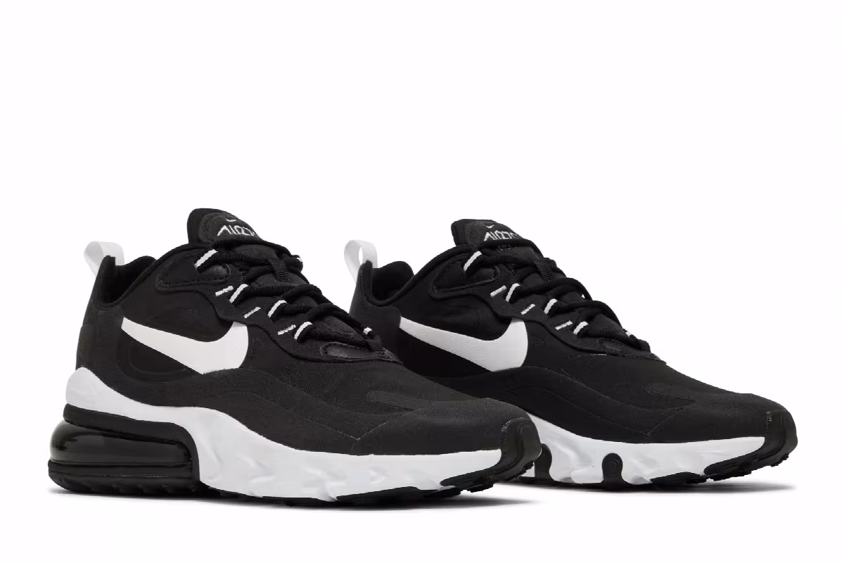 Nike Air Max 270 React Black White, view 9