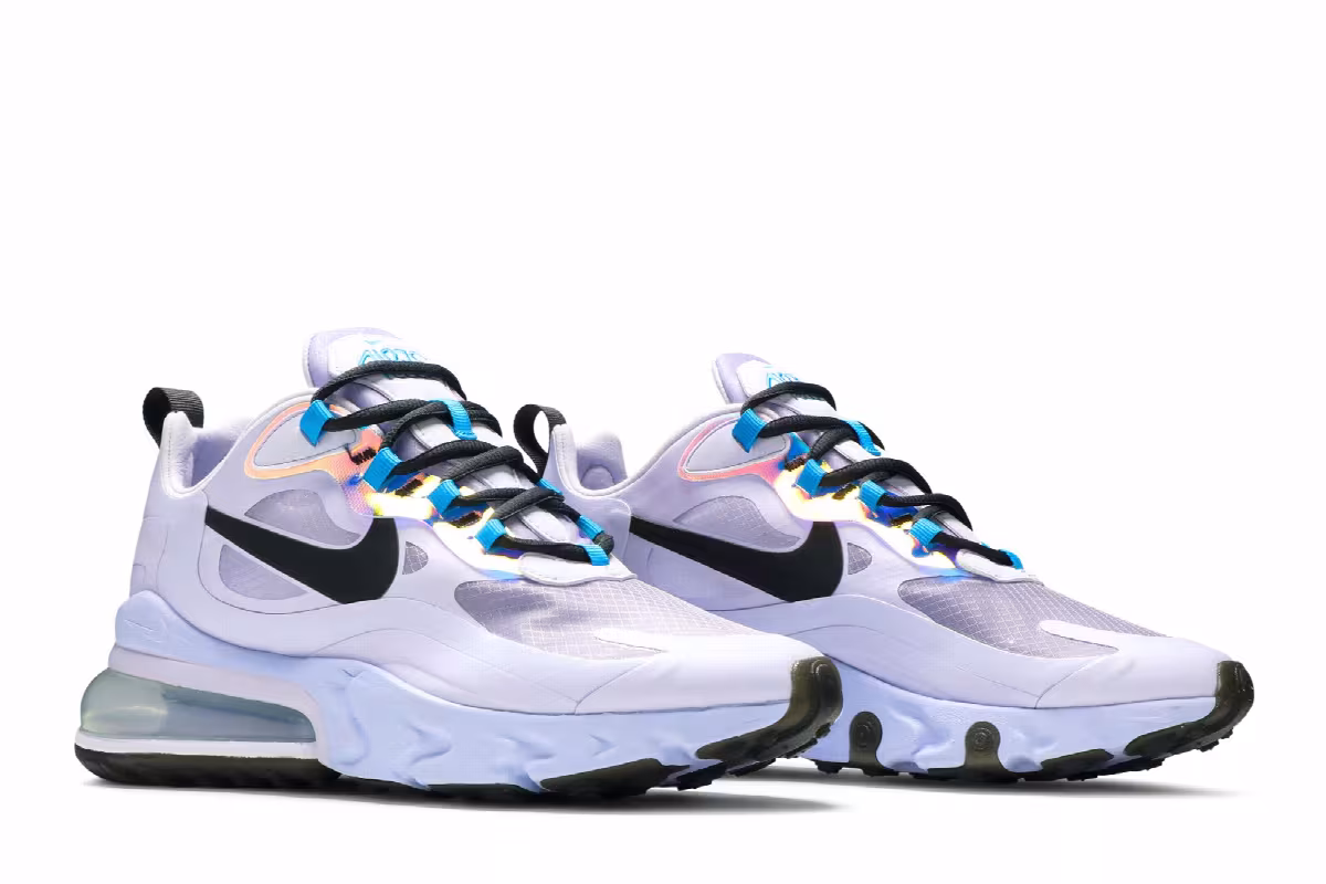 Nike Women's Air Max 270 React Amethyst Tint, view 9