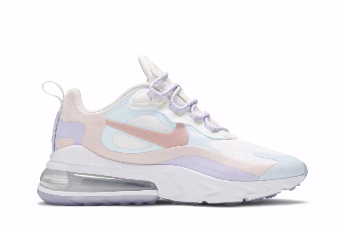 Nike Women's Air Max 270 React Sail Coral Stardust, view 2