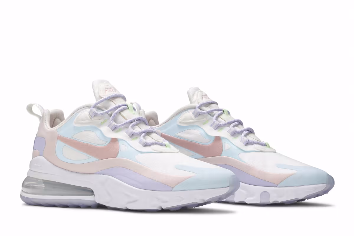 Nike Women's Air Max 270 React Sail Coral Stardust, view 9