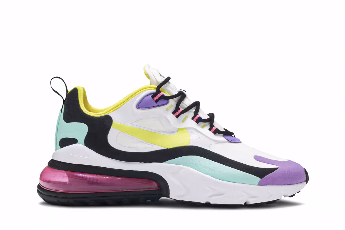 Nike Women's Air Max 270 React Bright Violet, view 2