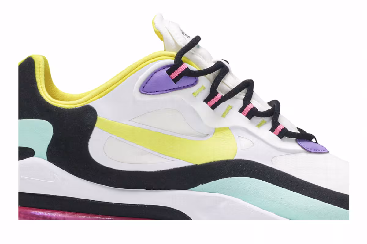 Nike Women's Air Max 270 React Bright Violet, view 3