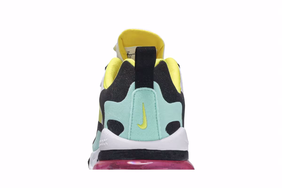 Nike Women's Air Max 270 React Bright Violet, view 8