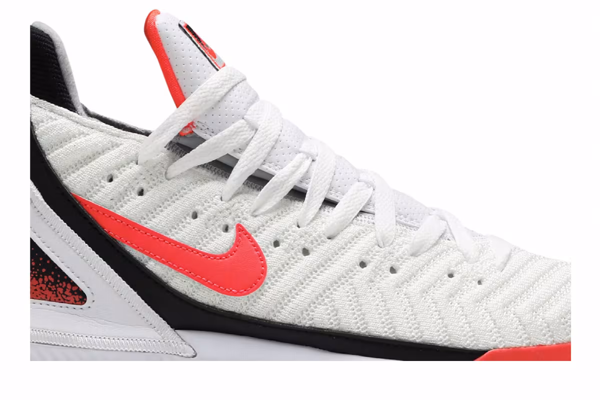 Nike LeBron 16 Tech Challenge Hot Lava White, view 3