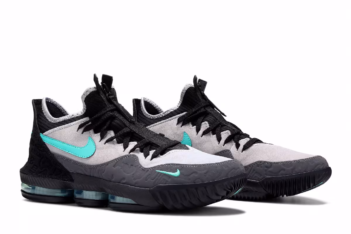 Atmos x Nike LeBron 16 Low Clear Jade, view 9