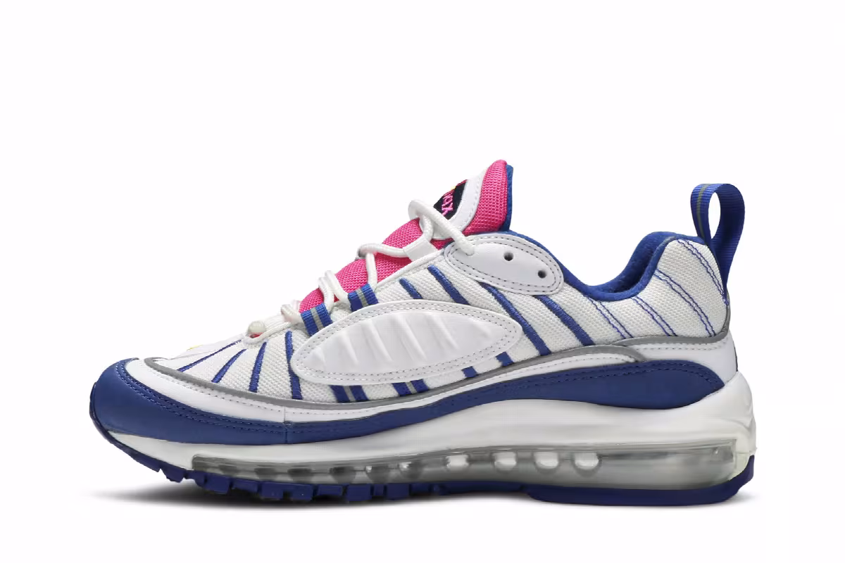 Nike Air Max 98 GS White Indigo, view 4