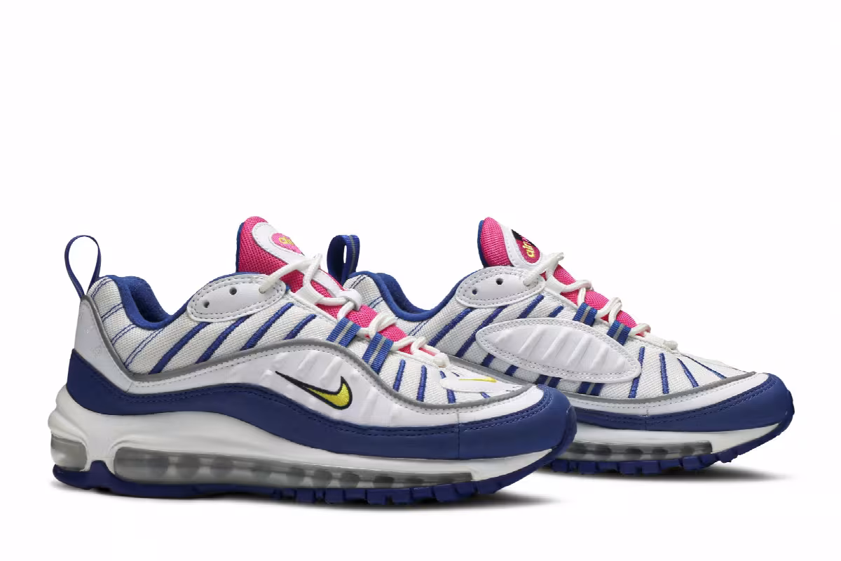 Nike Air Max 98 GS White Indigo, view 9