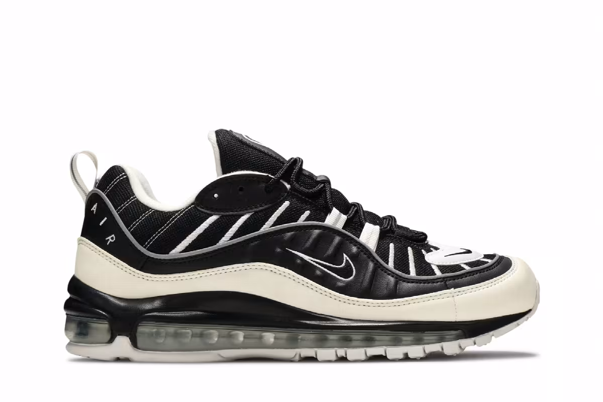 Nike Air Max 98 White Black, view 2