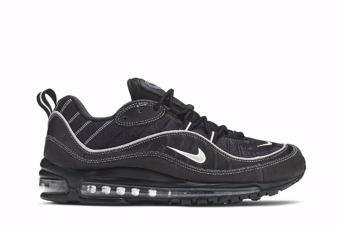 Nike Air Max 98 Black Silver, view 2