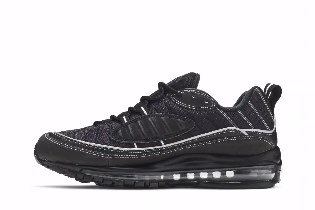 Nike Air Max 98 Black Silver, view 4