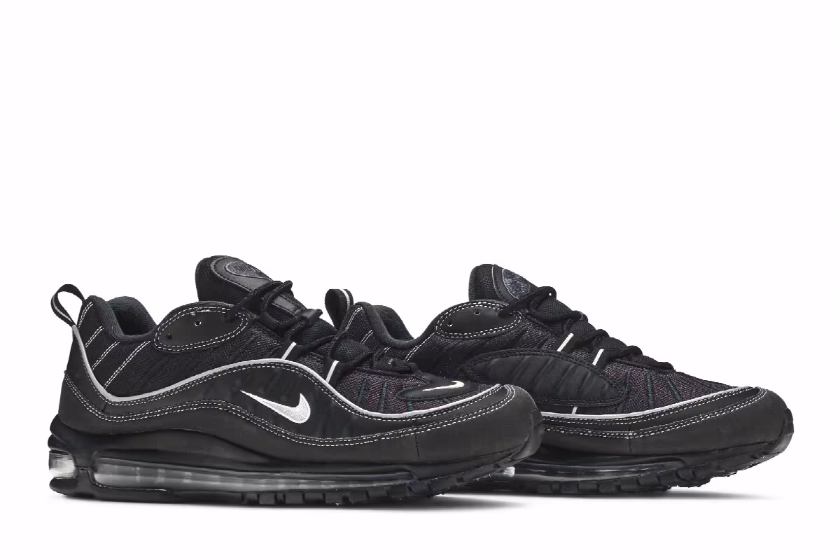 Nike Air Max 98 Black Silver, view 9