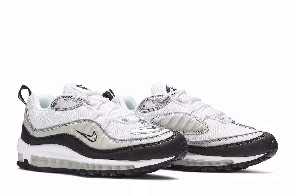 Nike Women's Air Max 98 Silver Desert, view 9