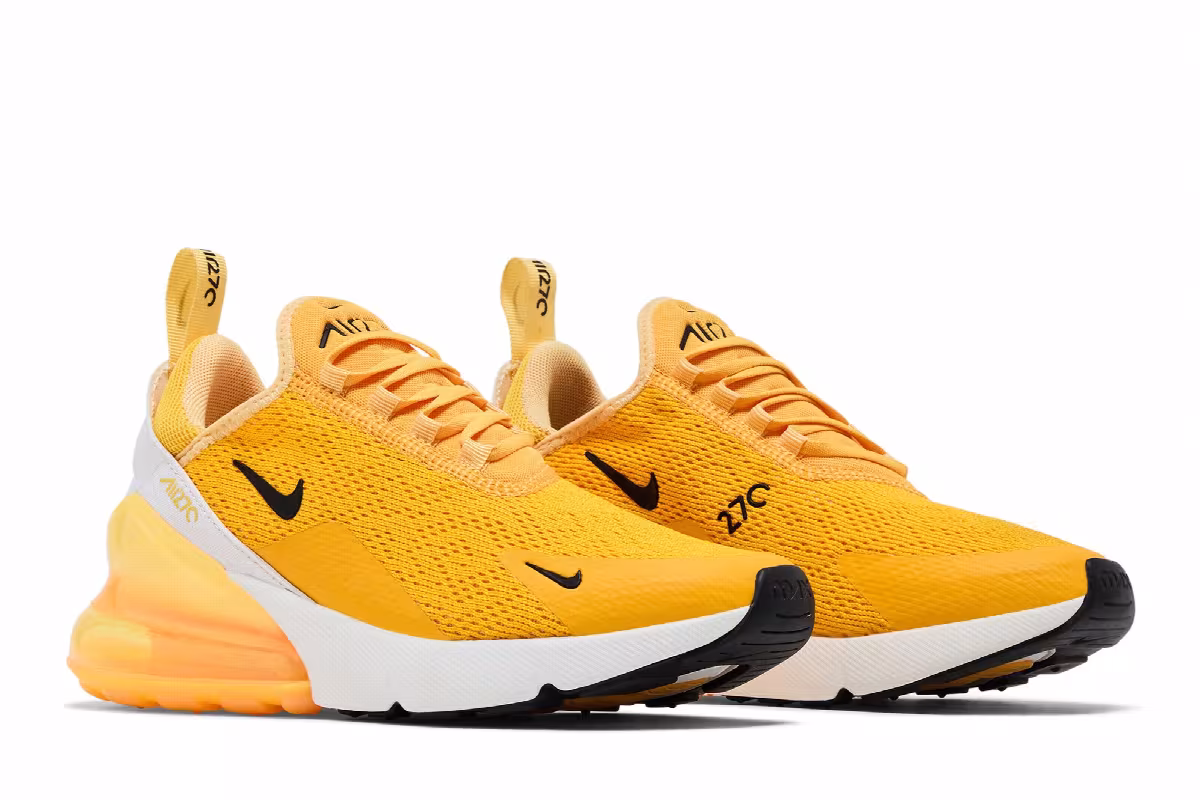 Nike Women's Air Max 270 University Gold, view 9