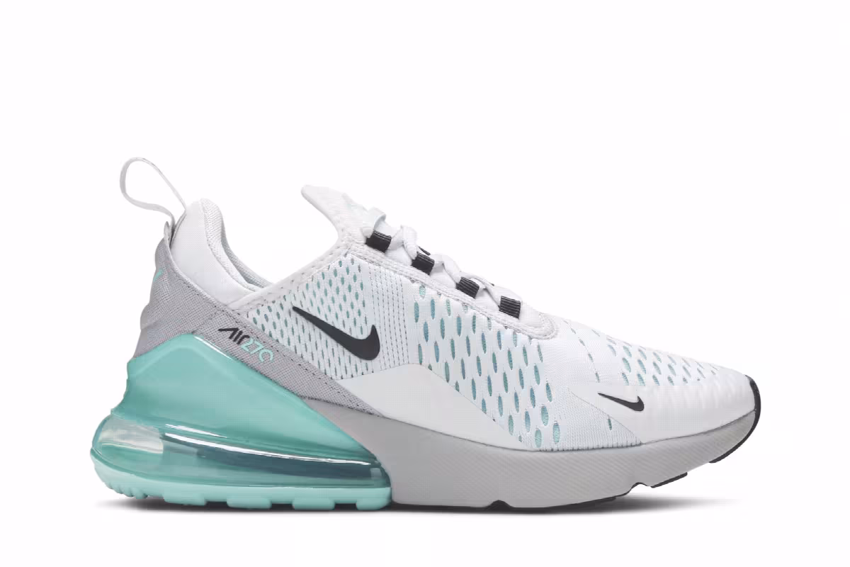 Nike Women's Air Max 270 Platinum Aurora Green, view 2
