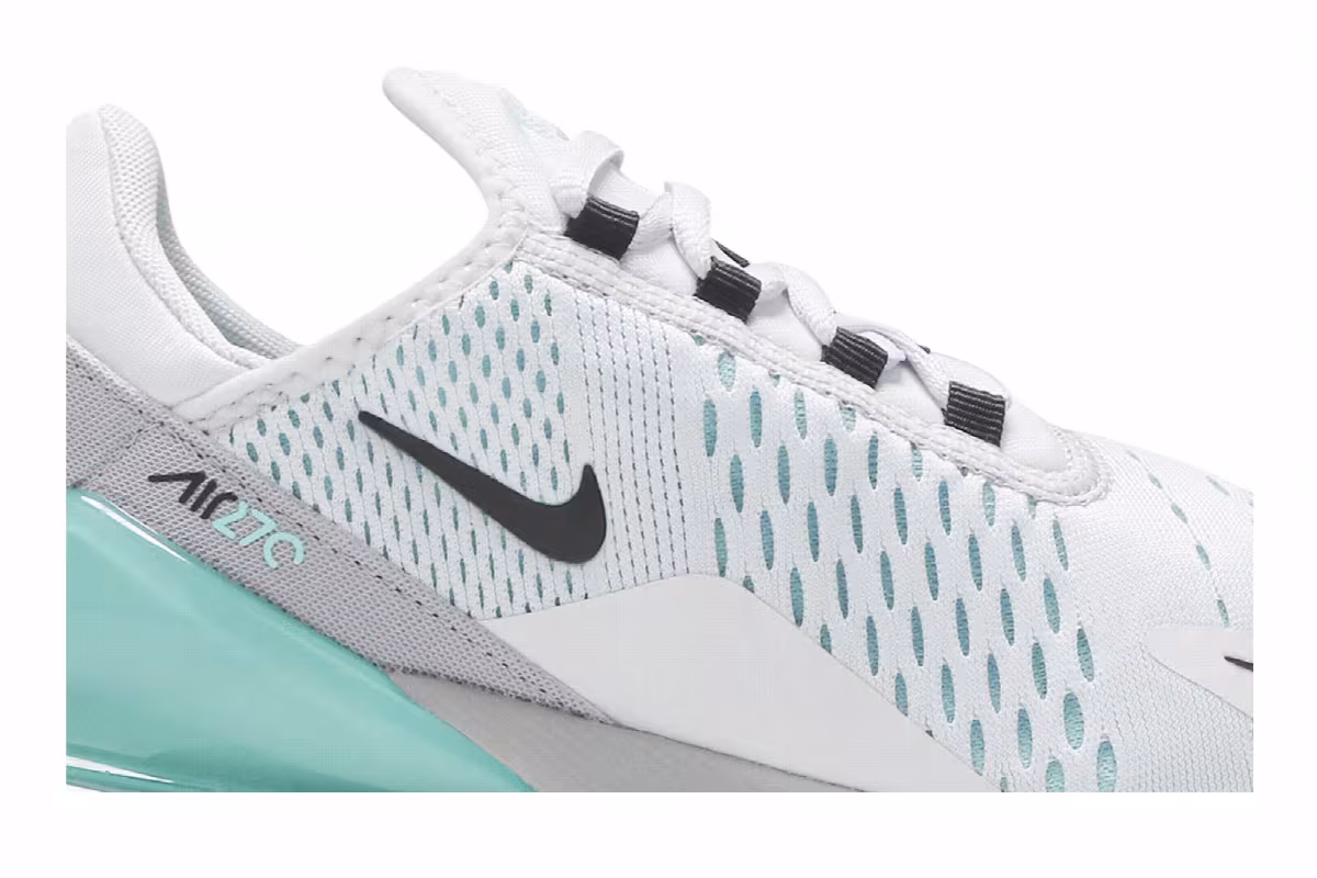 Nike Women's Air Max 270 Platinum Aurora Green, view 3