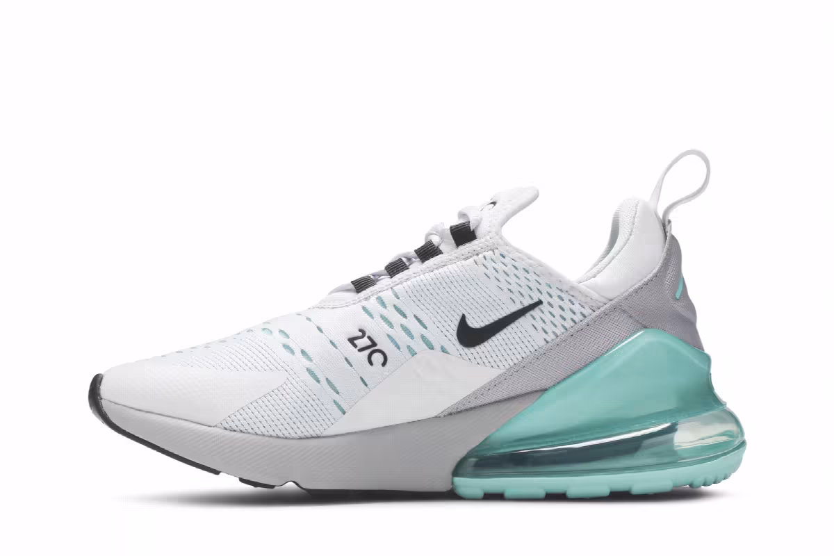 Nike Women's Air Max 270 Platinum Aurora Green, view 4