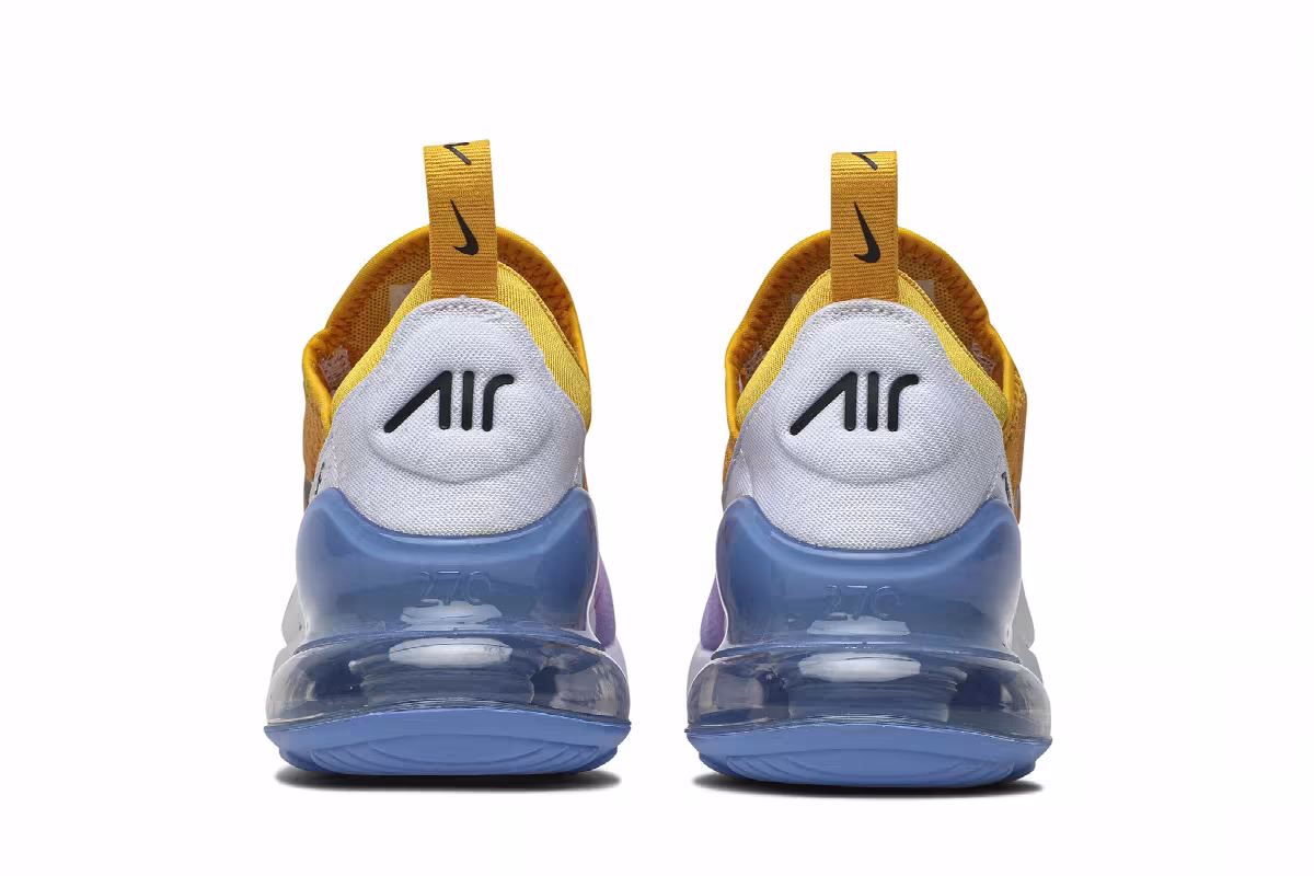 Nike Women's Air Max 270 University Gold, view 7