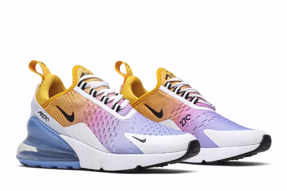 Nike Women's Air Max 270 University Gold, view 9