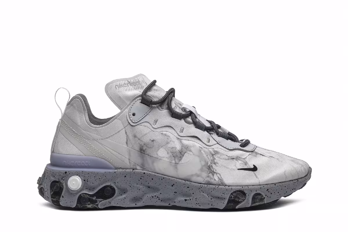 Kendrick Lamar x Nike React Element 55 Pure Platinum, view 2