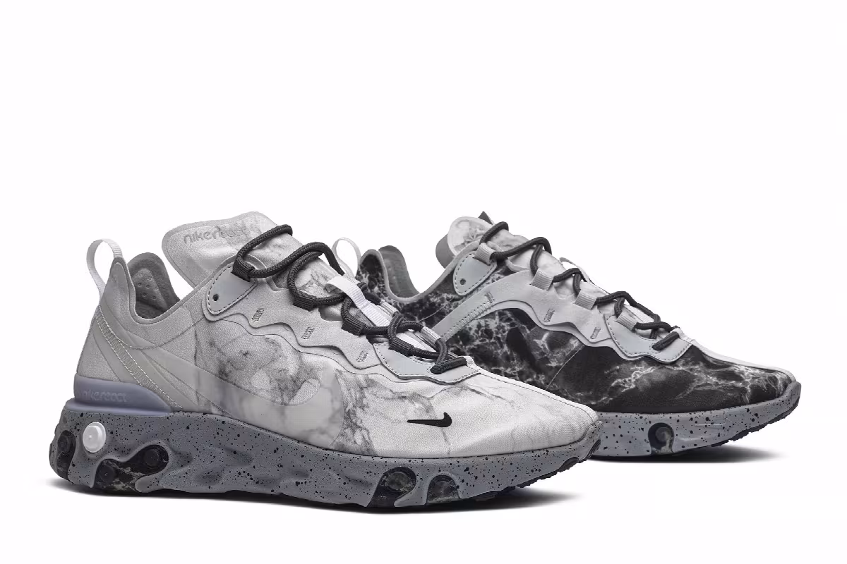 Kendrick Lamar x Nike React Element 55 Pure Platinum, view 9