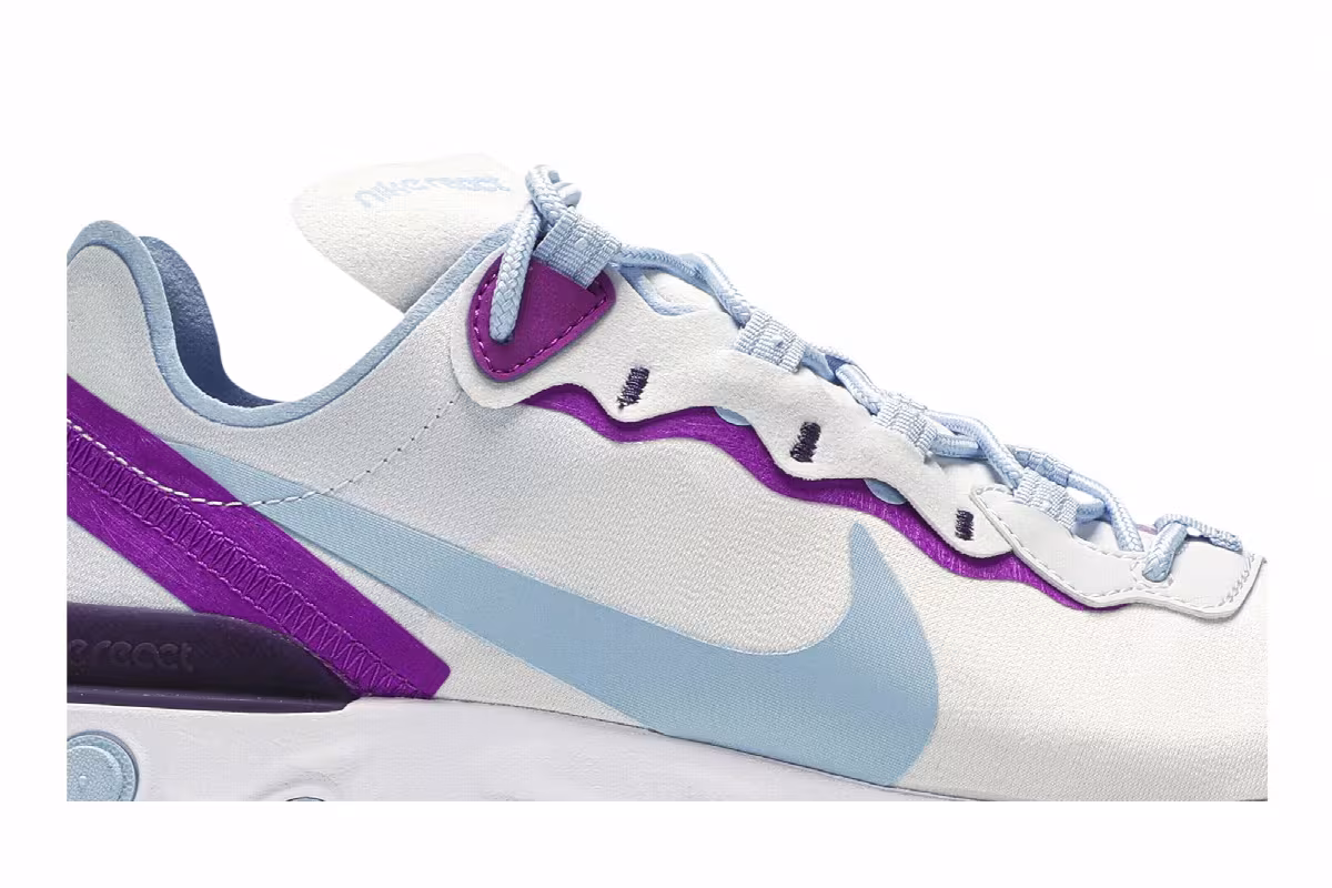 Nike Women's React Element 55 Psychic Blue, view 3
