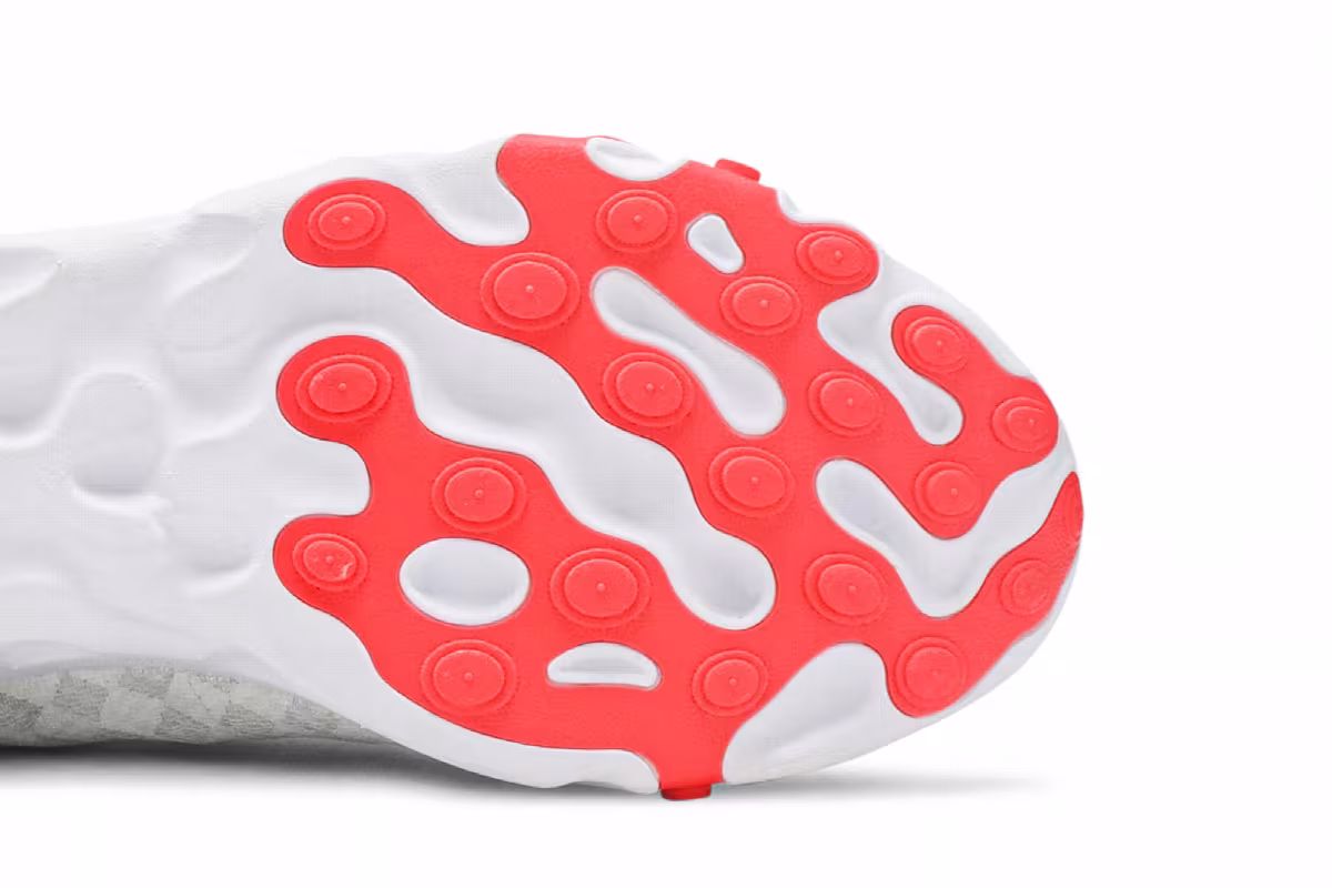 Nike React Element 55 Checkered White Crimson Volt, view 6