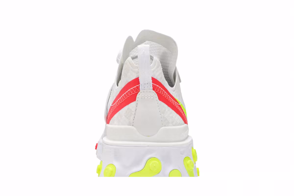 Nike React Element 55 Checkered White Crimson Volt, view 8