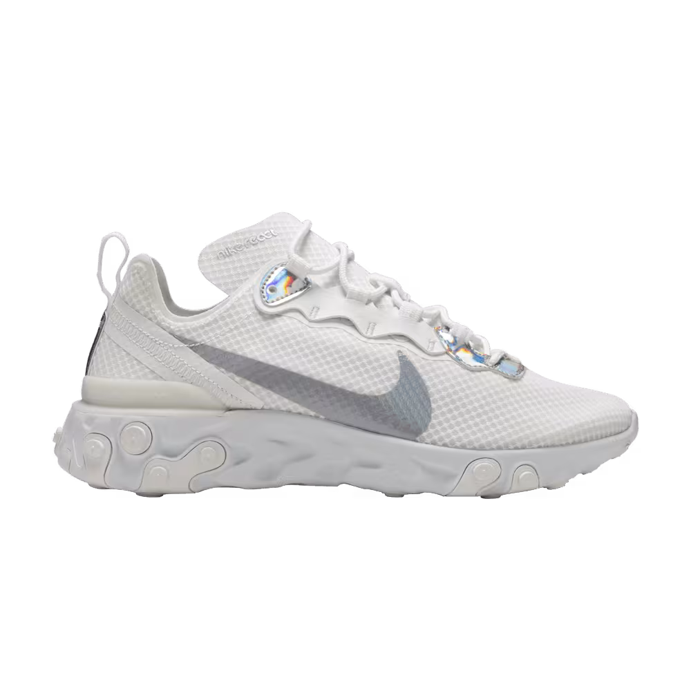 Nike Women's React Element 55 White Iridescent
