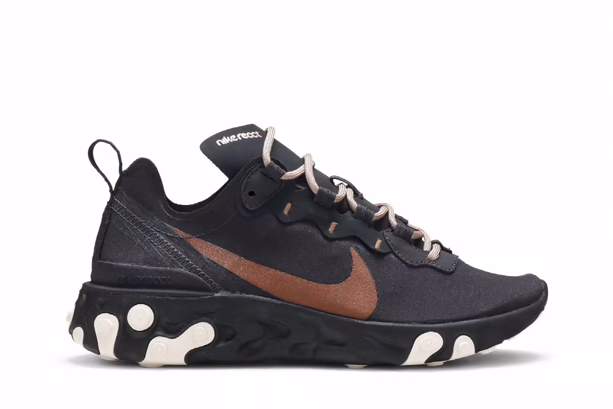 Nike Women's React Element 55 Oil Grey, view 2