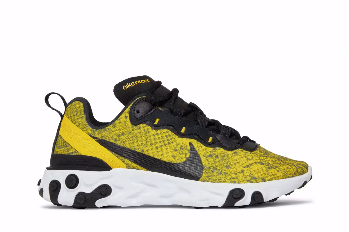 Nike Women's React Element 55 Speed Yellow, view 2