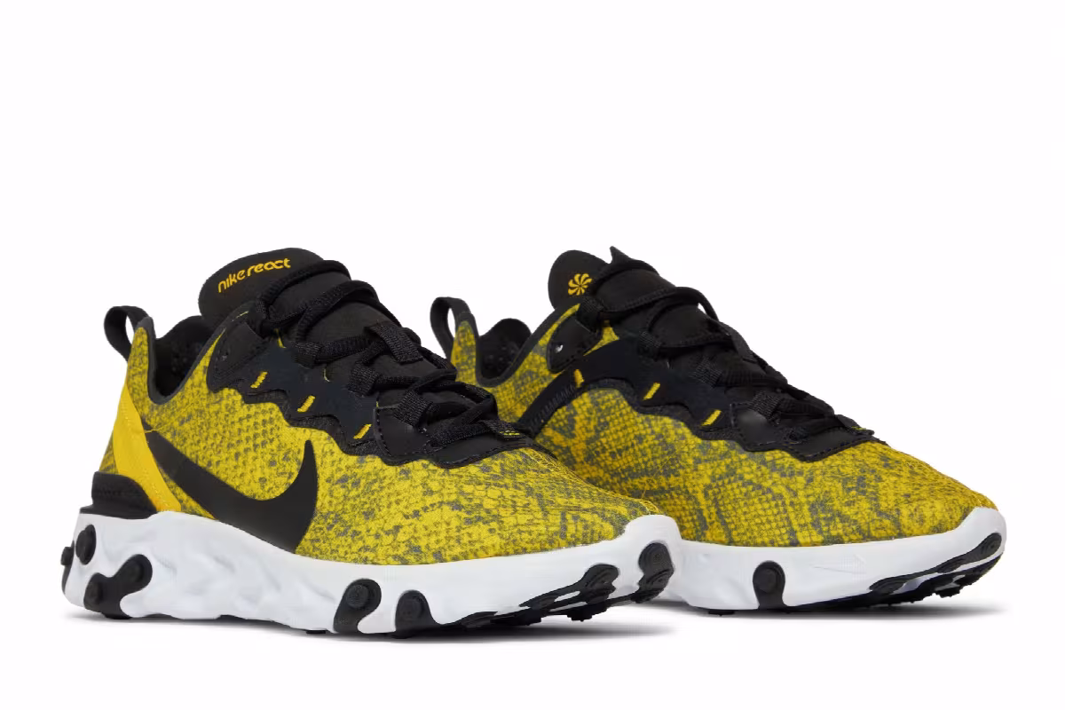 Nike Women's React Element 55 Speed Yellow, view 9