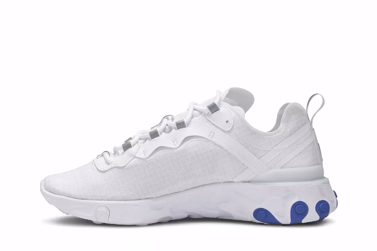 Nike React Element 55 White Game Royal, view 4