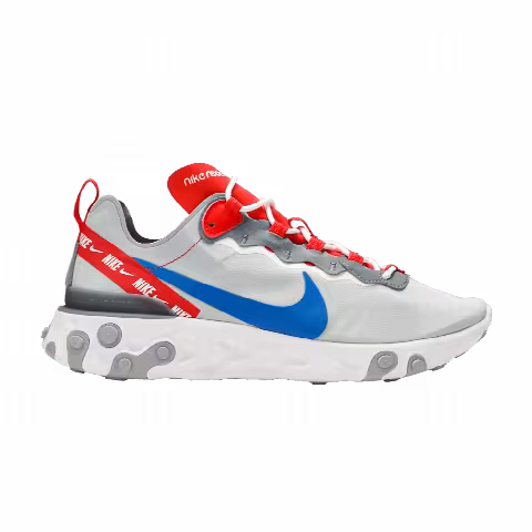 Nike React Element 55 'Grey Royal Red'