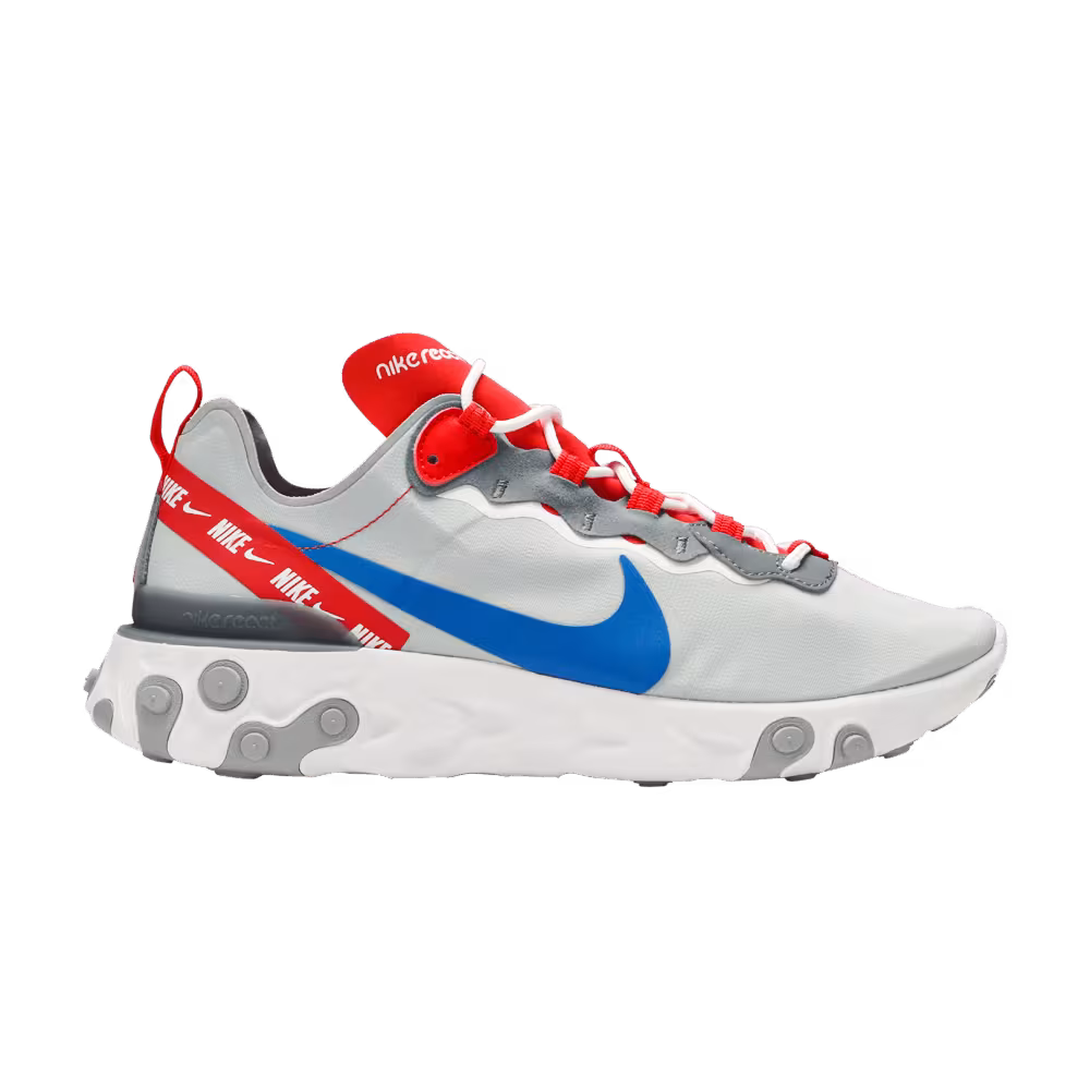 Nike React Element 55 Grey Royal Red
