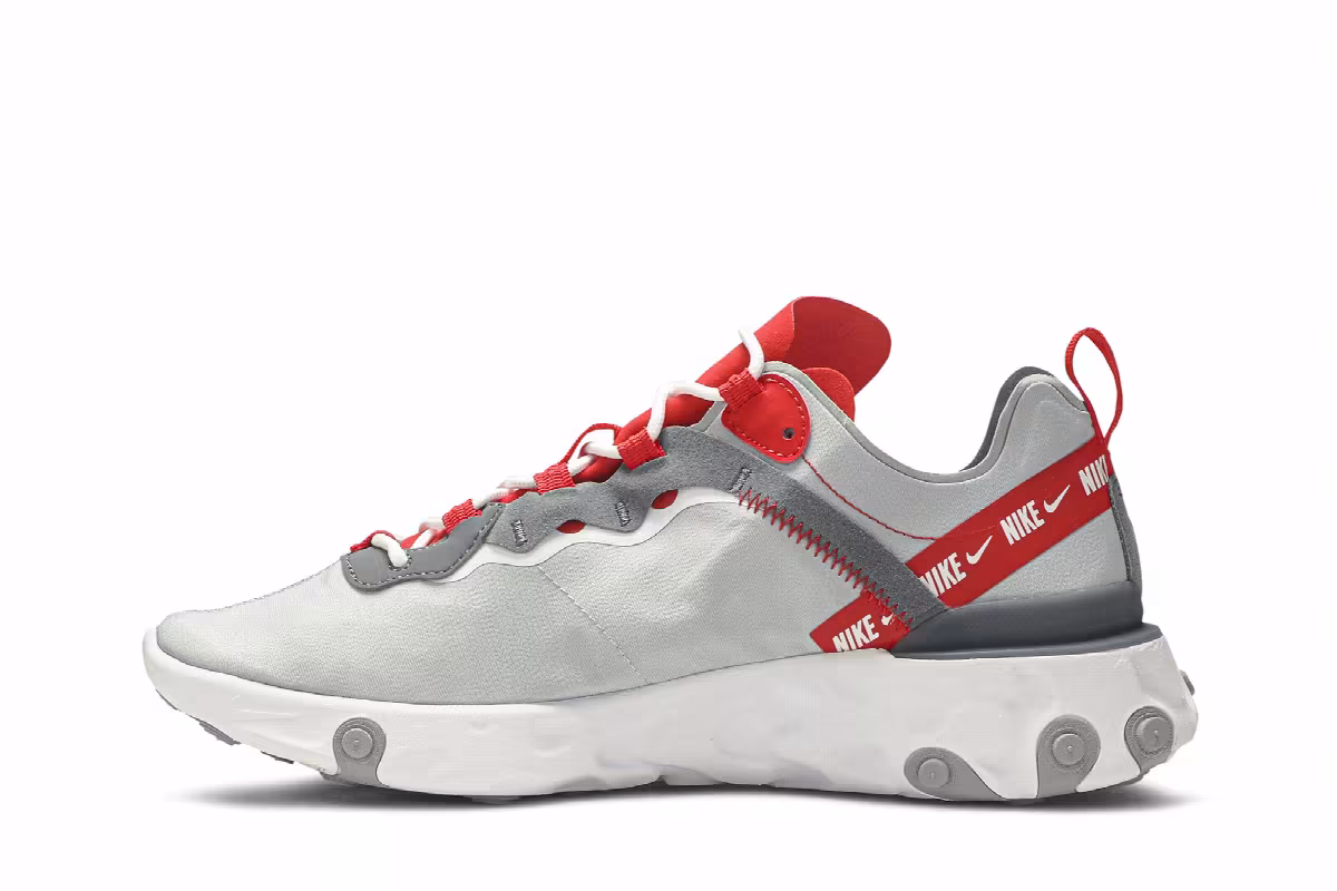 Nike React Element 55 Grey Royal Red, view 4