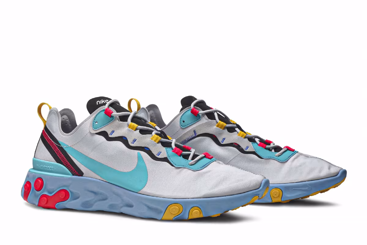 Nike React Element 55 Teal Nebula, view 9