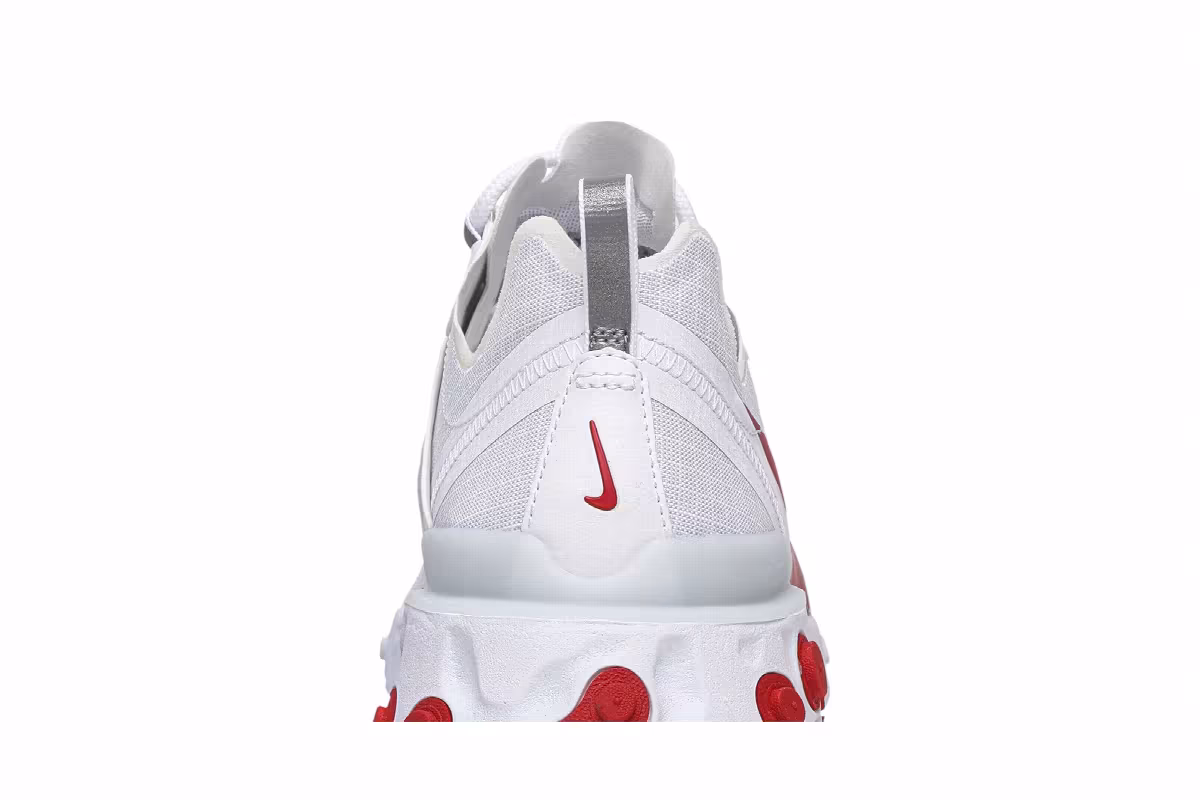 Nike React Element 55 White University Red, view 8