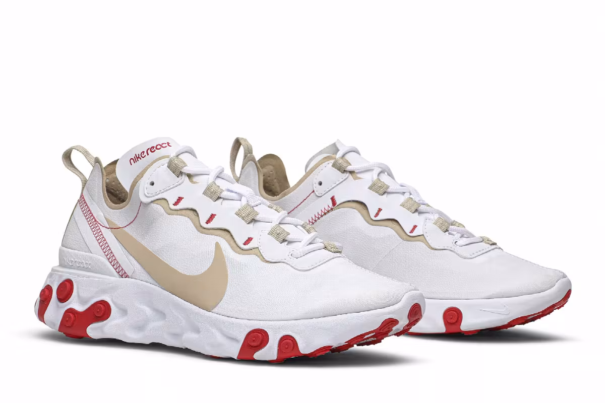 Nike Women's React Element 55 White Desert Ember, view 9