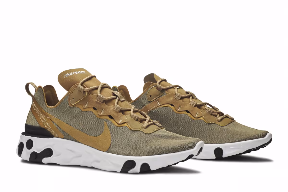 Nike React Element 55 Metallic Gold, view 9