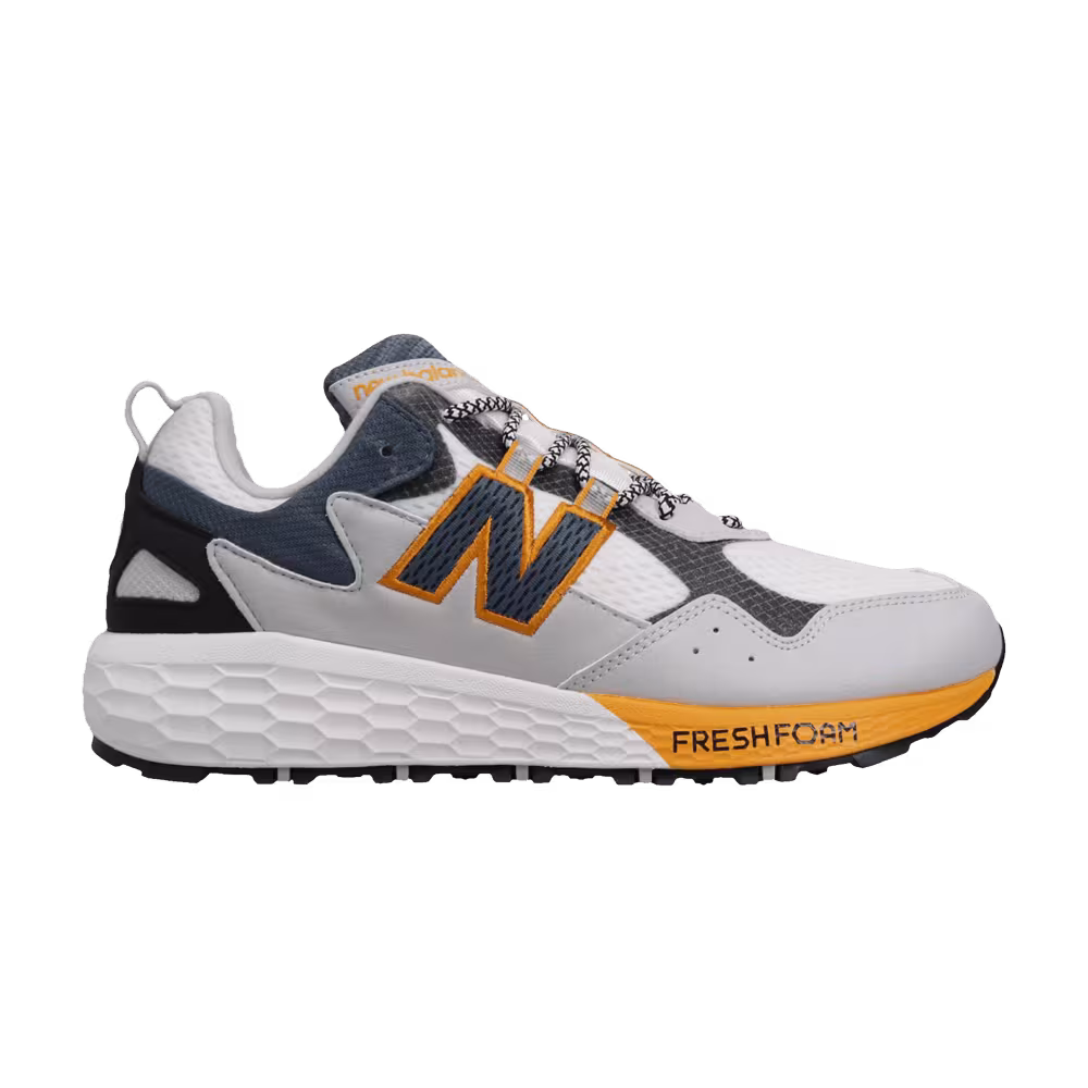 New Balance Fresh Foam Crag Wide White Grey Yellow