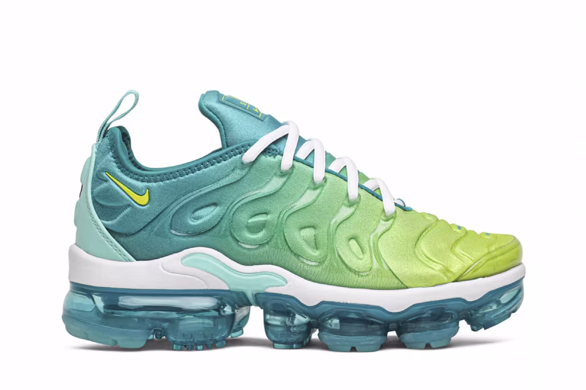 Nike Women's Air VaporMax Plus Lemon Lime, view 2