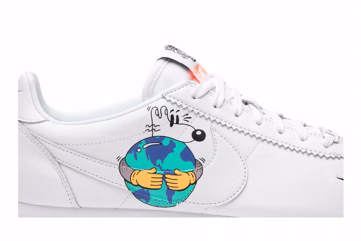Steve Harrington x Nike Cortez Flyleather QS Earth Day, view 3
