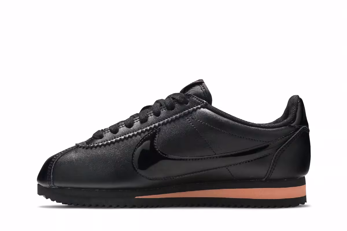 Nike Women's Classic Cortez Premium Black Rose Gold, view 4