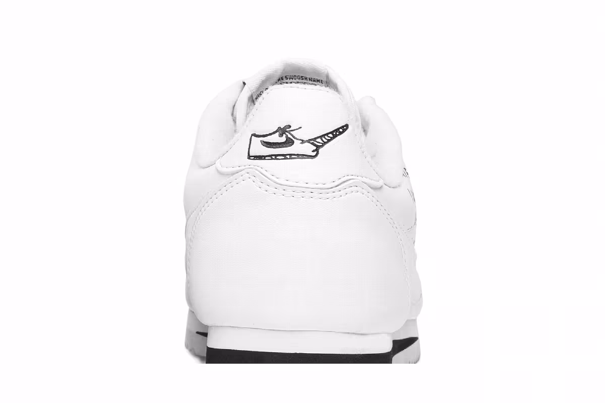 Nathan Bell x Nike Classic Cortez White, view 8