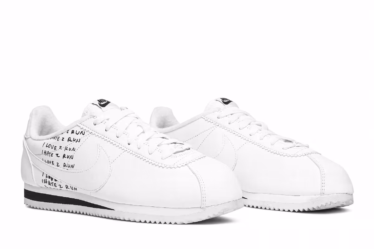 Nathan Bell x Nike Classic Cortez White, view 9