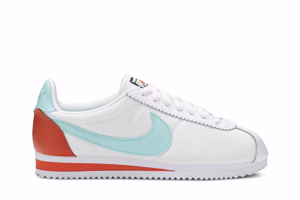 Nike Women's Classic Cortez Premium Light Aqua, view 2