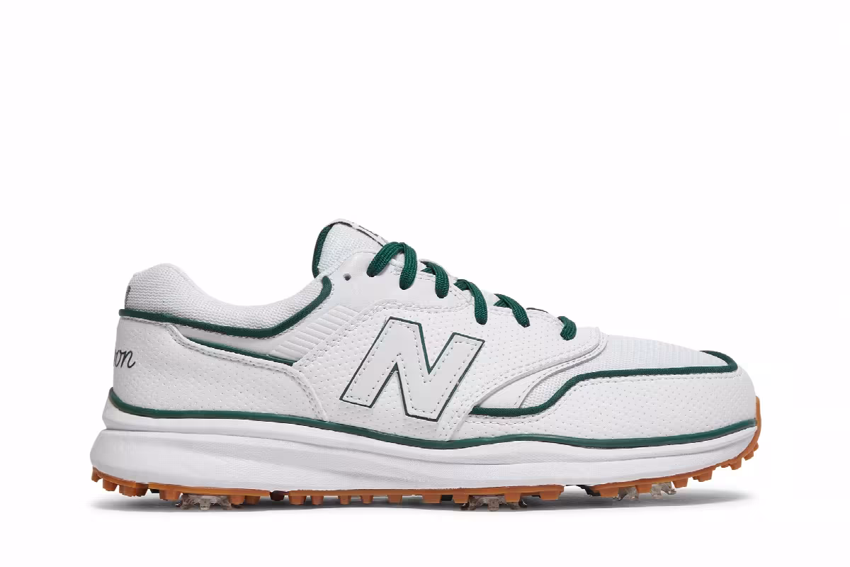 Malbon Golf x New Balance 997G White Green, view 2