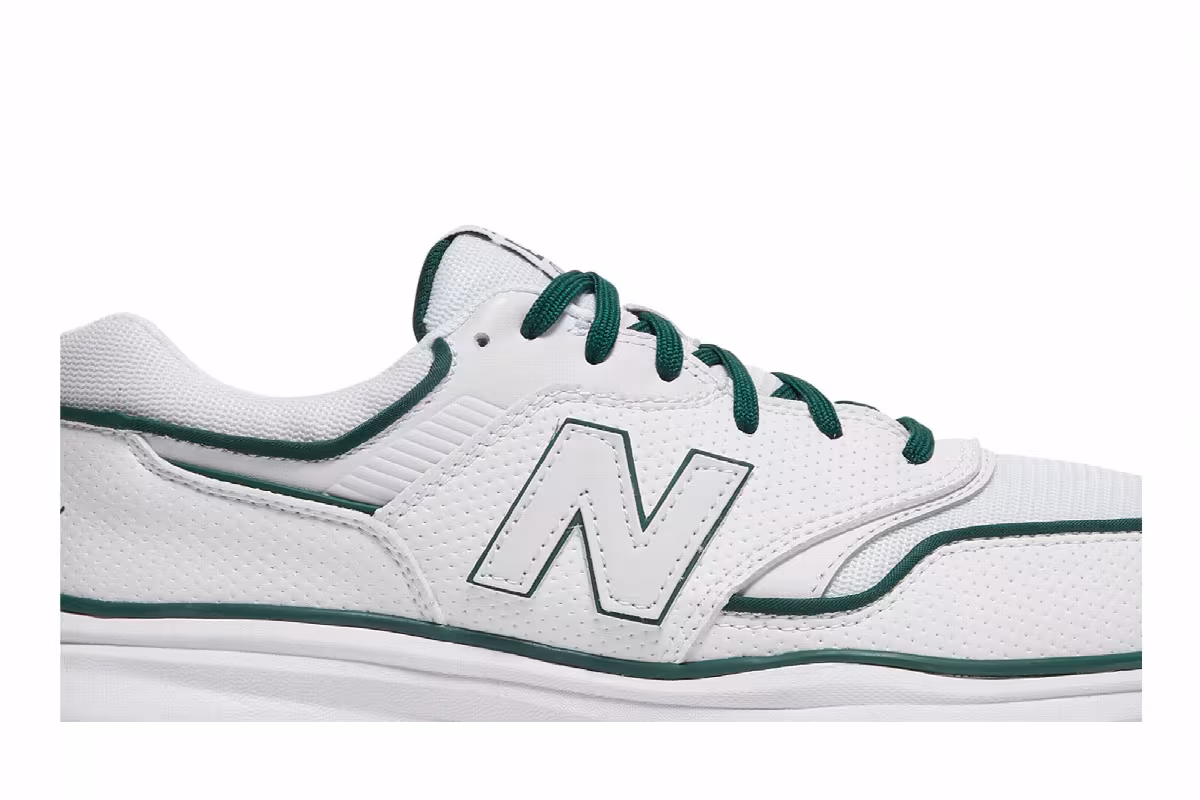 Malbon Golf x New Balance 997G White Green, view 3