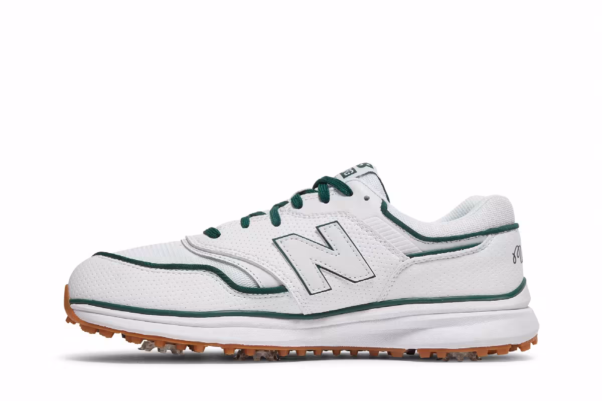 Malbon Golf x New Balance 997G White Green, view 4